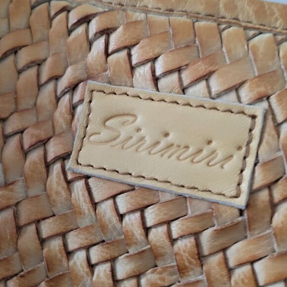 Sirimiri Handcrafter Braided Leather Tote bag Mustard BOHO Soft NWT - Picture 3 of 12